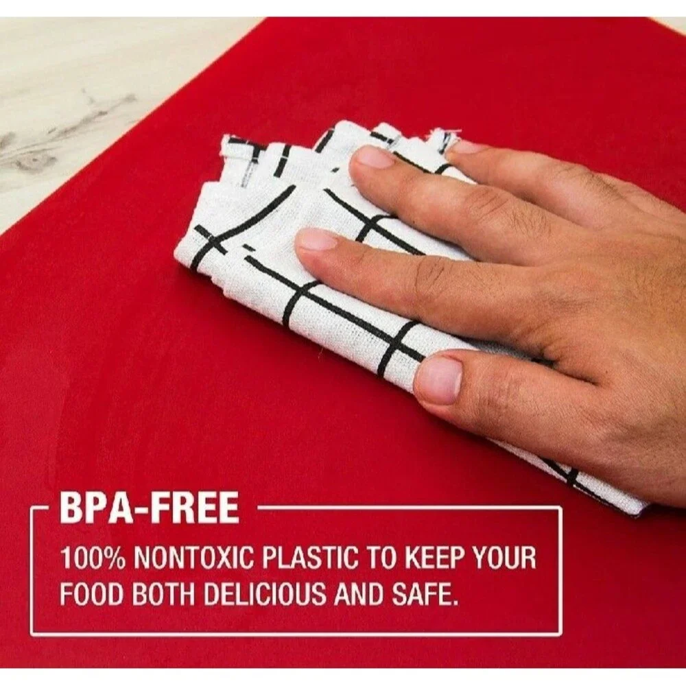 Plastic Cutting Board Mat Set – Large Flexible Chopping Boards – Kitchen Mats